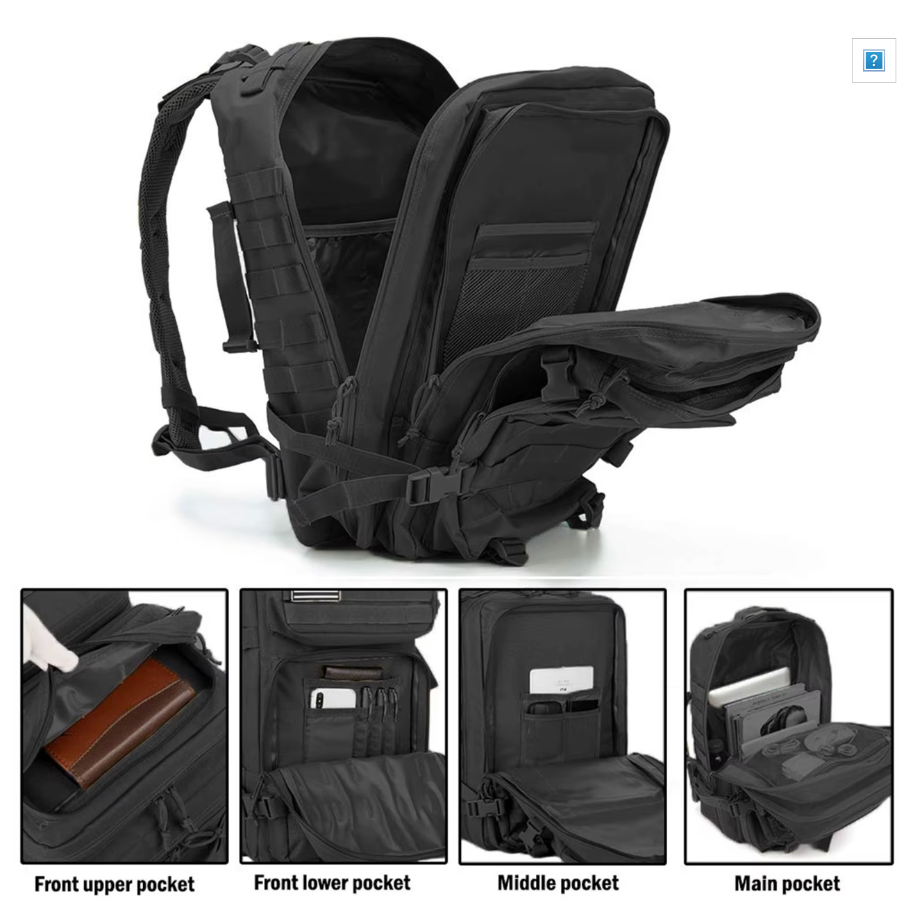 Sac d'assaut militaire 45L