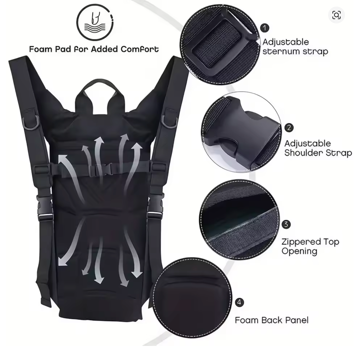 Sac d'hydratation 3L
