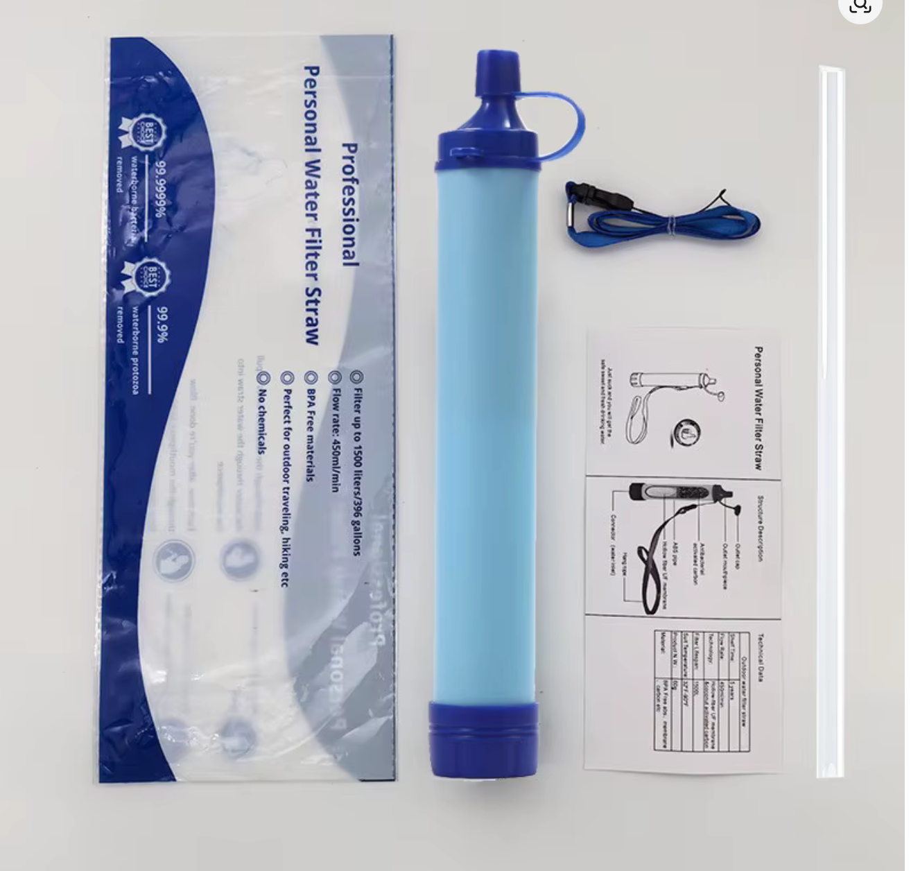 Filtre à eau survie portable