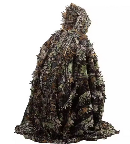 Poncho camouflage feuillage 3D