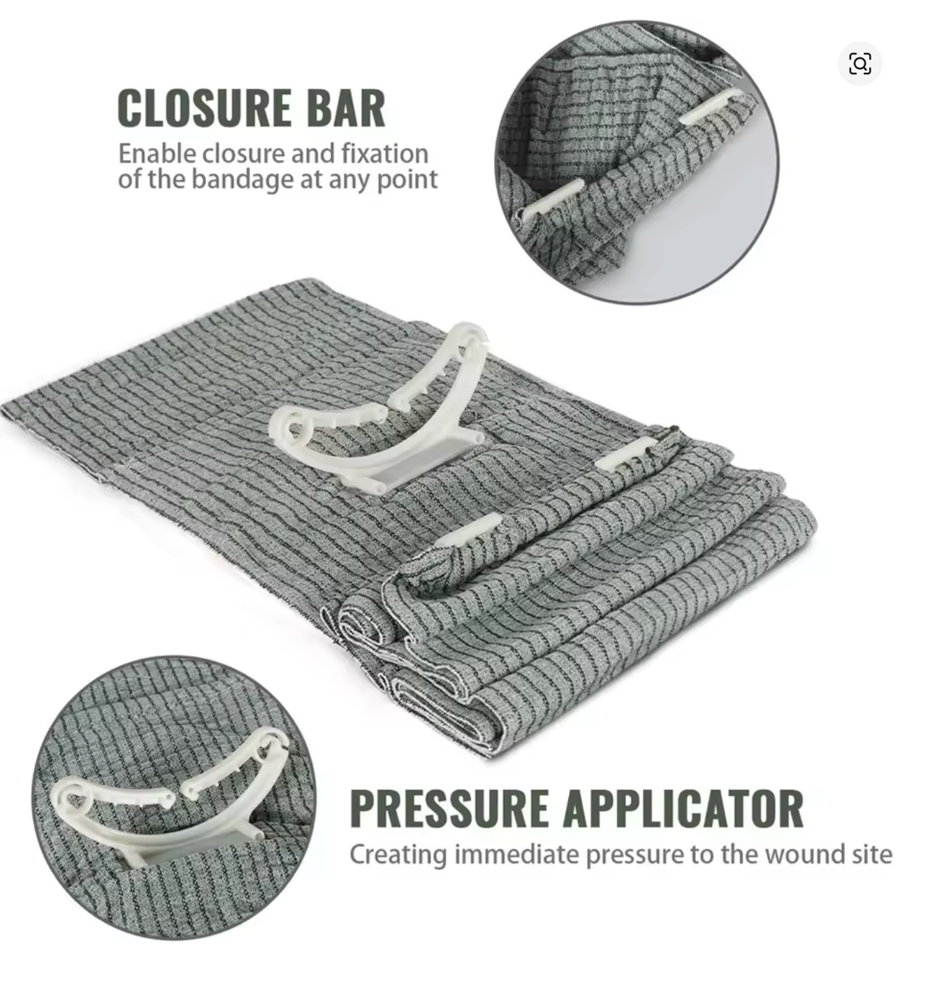 Bandage hémostatique d'urgence