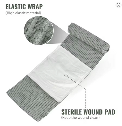 Bandage hémostatique d'urgence