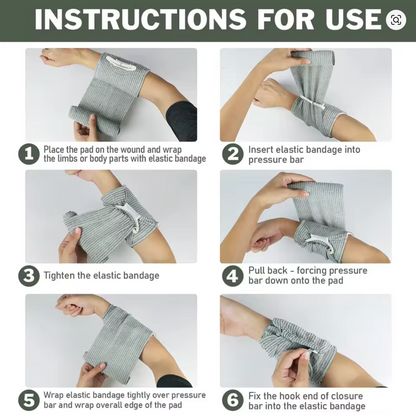 Bandage hémostatique d'urgence
