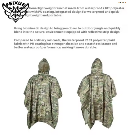 Poncho militaire imperméable