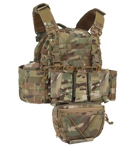 Gilet tactique porte-plaques — Camouflage Multicam