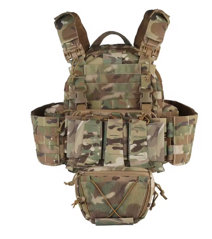Gilet tactique porte-plaques — Camouflage Multicam