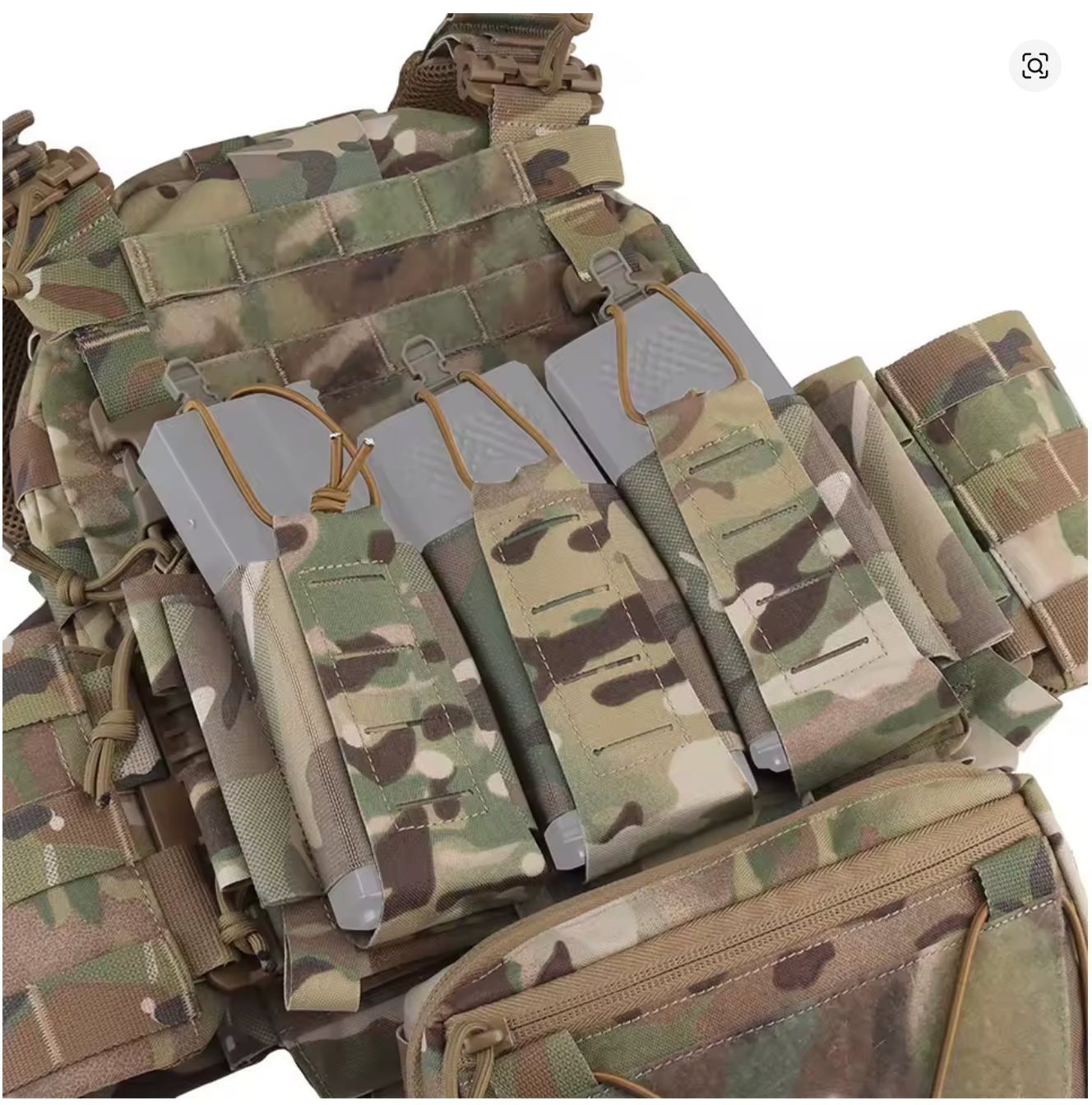 Gilet tactique porte-plaques — Camouflage Multicam