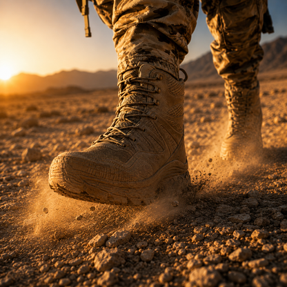 Bottes militaires montantes