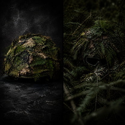 Couvre-casque camouflage feuillage