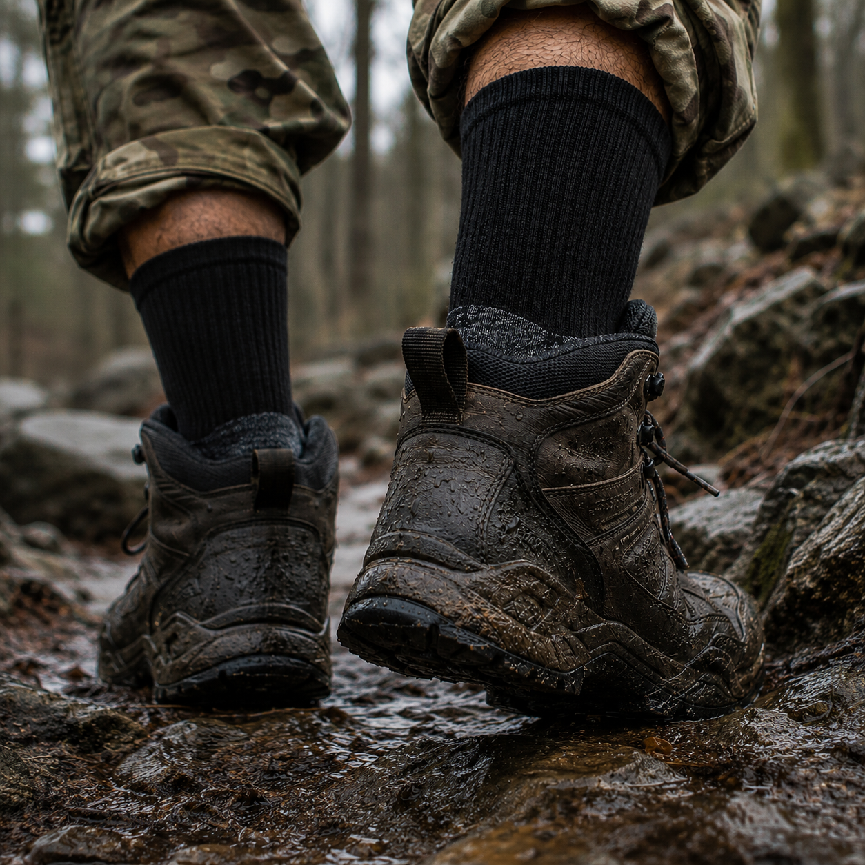 Chaussettes militaires renforcées