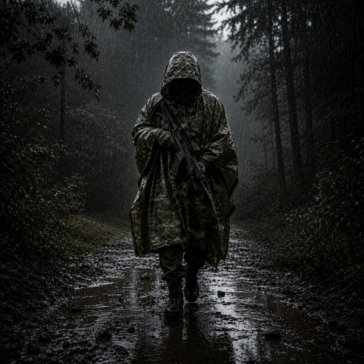 Poncho militaire imperméable