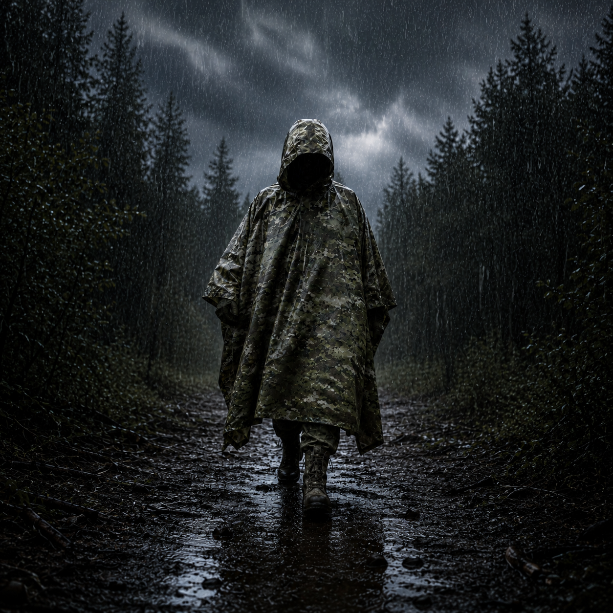 Poncho militaire imperméable