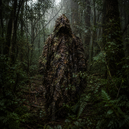 Poncho camouflage feuillage 3D