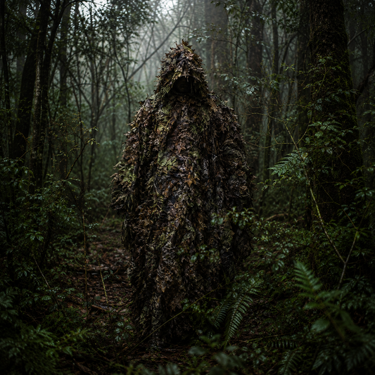 Poncho camouflage feuillage 3D